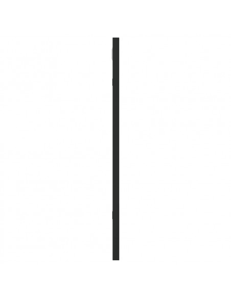 Specchio da Parete Nero 40x50 cm Rettangolare in Ferro