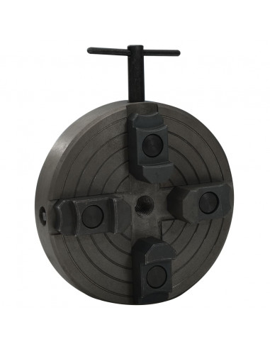 Mandrino in Legno a 4 Ganasce M18 in Acciaio Nero 150x63 mm