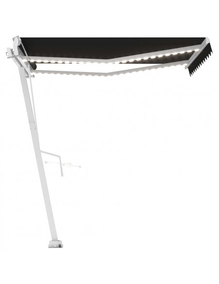 Tenda Automatica con Sensore Vento e LED 300x250 cm Antracite