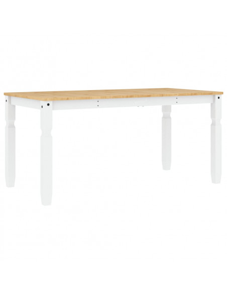 Tavolo da Pranzo Corona 160x80x75 cm in Legno Massello di Pino