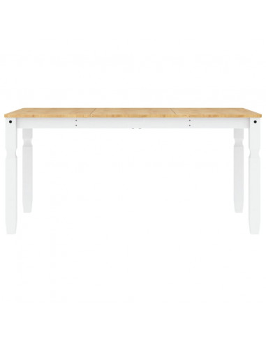 Tavolo da Pranzo Corona 160x80x75 cm in Legno Massello di Pino