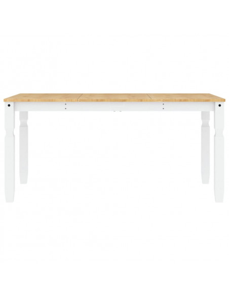 Tavolo da Pranzo Corona 160x80x75 cm in Legno Massello di Pino