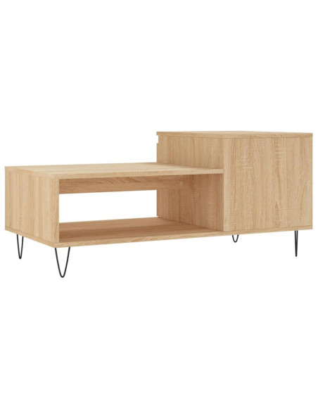 Tavolino da Salotto Rovere Sonoma 100x50x45cm Legno Multistrato