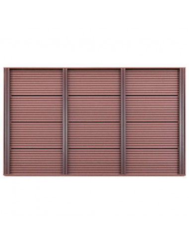 Pedana per Doccia Solare Marrone 101x63x5,5 cm in WPC