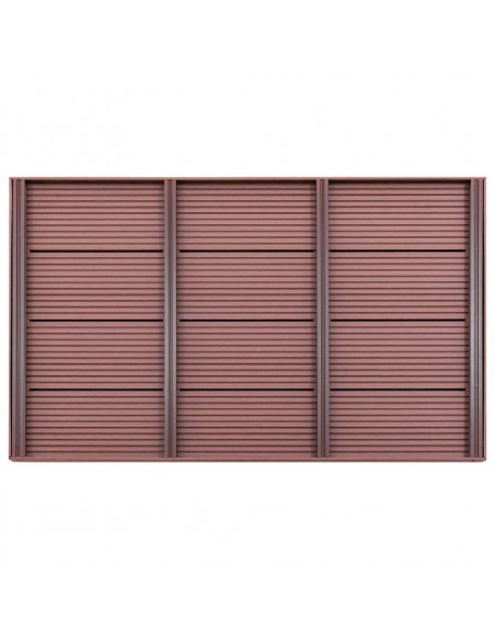 Pedana per Doccia Solare Marrone 101x63x5,5 cm in WPC