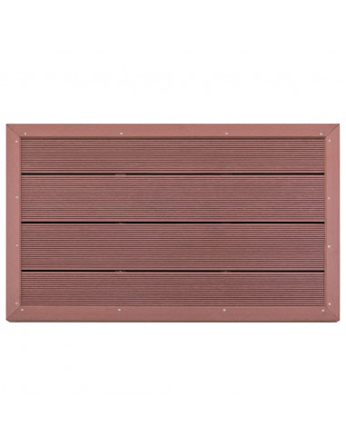 Pedana per Doccia Solare Marrone 101x63x5,5 cm in WPC