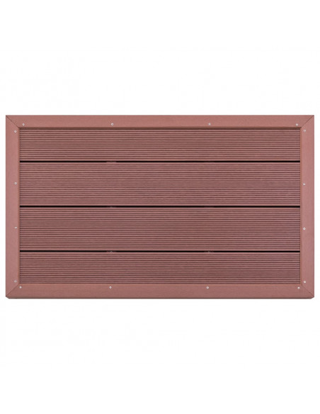 Pedana per Doccia Solare Marrone 101x63x5,5 cm in WPC