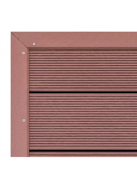 Pedana per Doccia Solare Marrone 101x63x5,5 cm in WPC