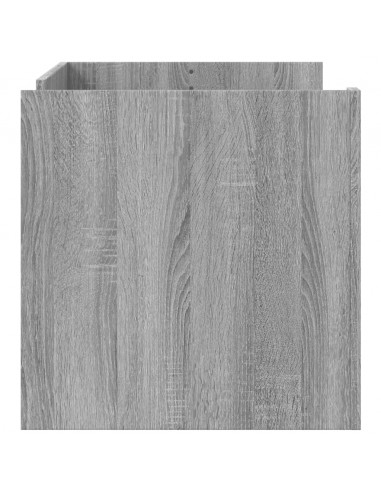 Tavolino Salotto Grigio Sonoma 100x50x50 cm Legno Multistrato
