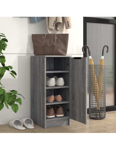 Scarpiera Grigio Sonoma 30x35x70 cm in Legno Multistrato