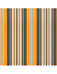 Tessuto di Ricambio per Tenda Strisce Multicolore 6x3,5 m