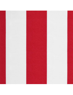 Tessuto di Ricambio per Tenda Strisce Rosse e Bianche 3x2,5 m