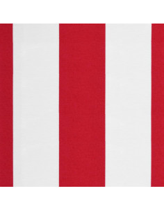 Tessuto di Ricambio per Tenda Strisce Rosse e Bianche 4,5x3 m