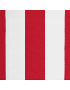 Tessuto di Ricambio per Tenda Strisce Rosse e Bianche 5x3,5 m