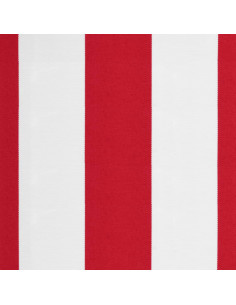 Tessuto di Ricambio per Tenda Strisce Rosse e Bianche 6x3,5 m