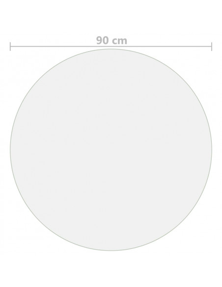Protezione Tavolo Trasparente Ø 90 cm 2 mm in PVC