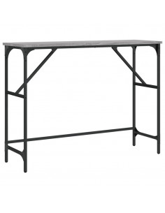 Tavolo Consolle Grigio Sonoma 100x32x75 cm in Legno Multistrato 2