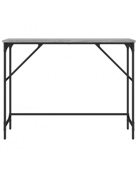 Tavolo Consolle Grigio Sonoma 100x32x75 cm in Legno Multistrato