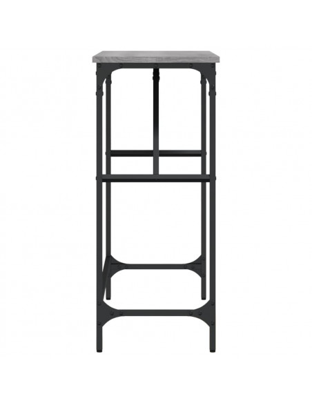 Tavolo Consolle Grigio Sonoma 100x32x75 cm in Legno Multistrato