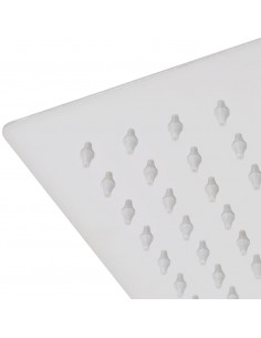 Testa Doccia a Pioggia in Acciaio Inossidabile 20x20cm Quadrata