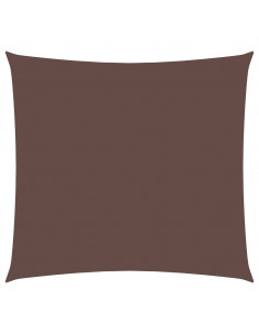 Parasole a Vela in Tela Oxford Quadrata 6x6 m Marrone 2