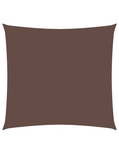 Parasole a Vela in Tela Oxford Quadrata 6x6 m Marrone