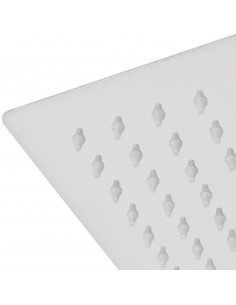 Testa Doccia a Pioggia in Acciaio Inox 20x30 cm Rettangolare