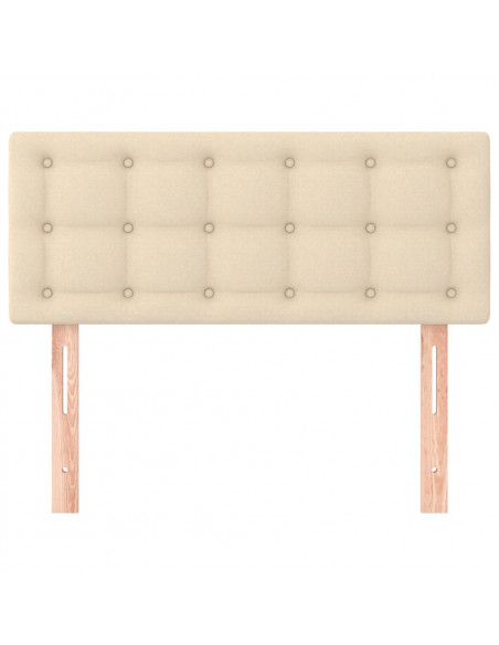 Testiera Crema 90x5x78/88 cm in Tessuto