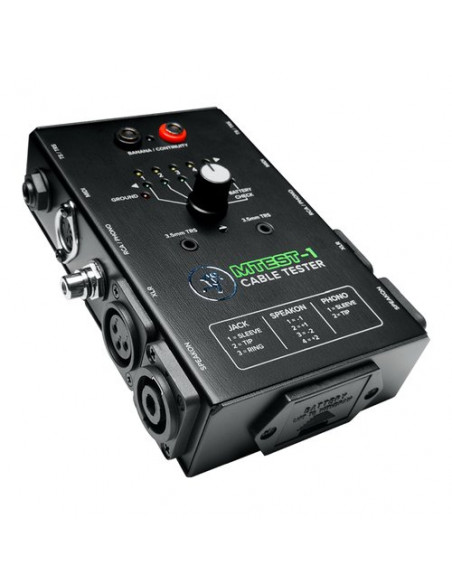 Tester Mackie MTest 1 Per Cavi Audio Black
