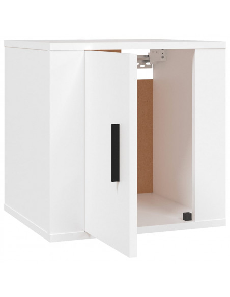 Mobili Porta TV a Parete 2 pz Bianco 40x34,5x40 cm