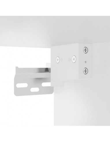 Mobili Porta TV a Parete 2 pz Bianco 40x34,5x40 cm