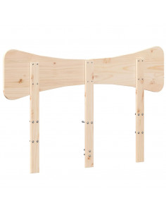 Testiera 135 cm in Legno Massello di Pino