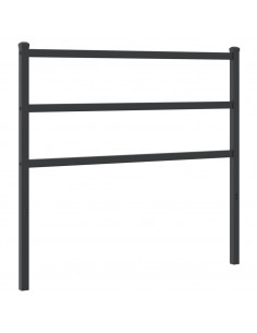 Testiera in Metallo Nero 100 cm 2