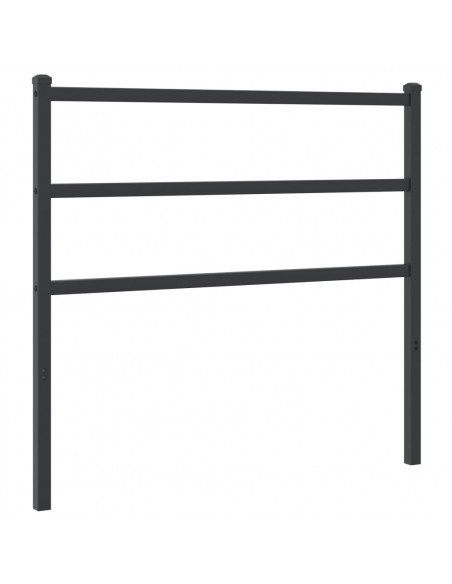 Testiera in Metallo Nero 100 cm