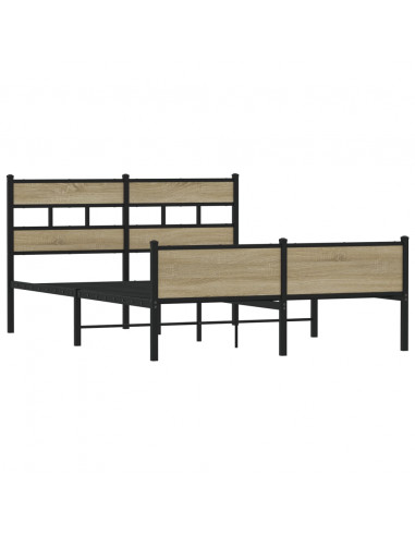 Giroletto senza Materasso Rovere Sonoma 140x190cm in Truciolato