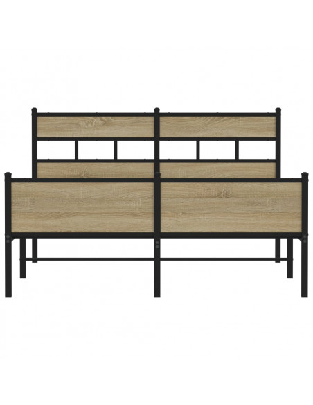 Giroletto senza Materasso Rovere Sonoma 140x190cm in Truciolato