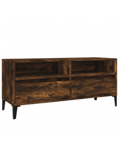 Mobile TV Rovere Fumo 100x34,5x44,5 cm in Legno Multistrato 2