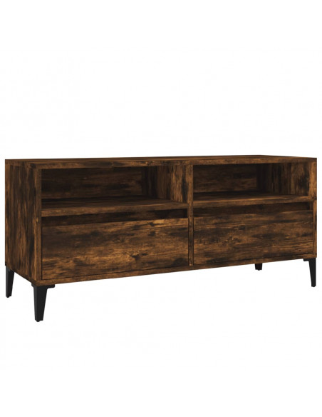 Mobile TV Rovere Fumo 100x34,5x44,5 cm in Legno Multistrato