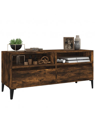 Mobile TV Rovere Fumo 100x34,5x44,5 cm in Legno Multistrato