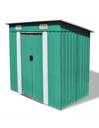 Capanno da Giardino Verde Metallo