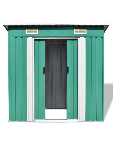 Capanno da Giardino Verde Metallo