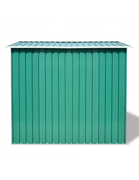 Capanno per Attrezzi in Metallo Verde 257x205x178 cm