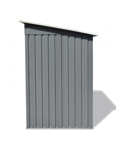 Capanno da Giardino Grigio Metallo