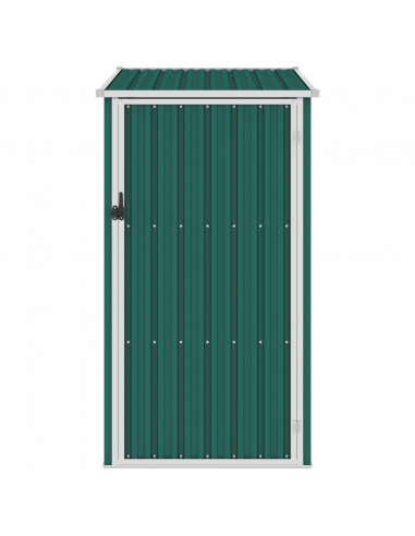 Capanno da Giardino Verde 87x98x159 cm in Acciaio Zincato