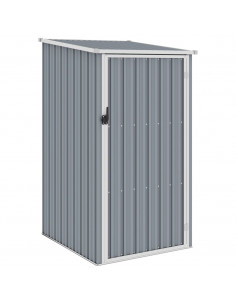Capanno da Giardino Grigio 87x98x159 cm in Acciaio Zincato 2