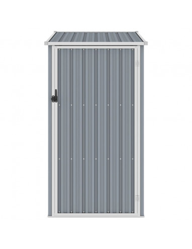 Capanno da Giardino Grigio 87x98x159 cm in Acciaio Zincato