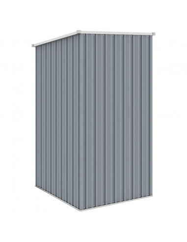 Capanno da Giardino Grigio 87x98x159 cm in Acciaio Zincato
