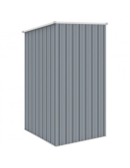 Capanno da Giardino Grigio 87x98x159 cm in Acciaio Zincato