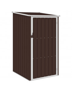 Capanno da Giardino Marrone 87x98x159 cm in Acciaio Zincato 2