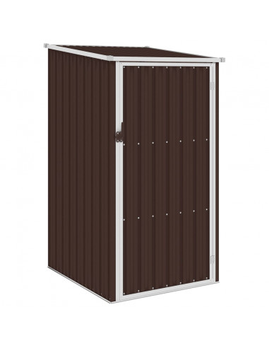 Capanno da Giardino Marrone 87x98x159 cm in Acciaio Zincato